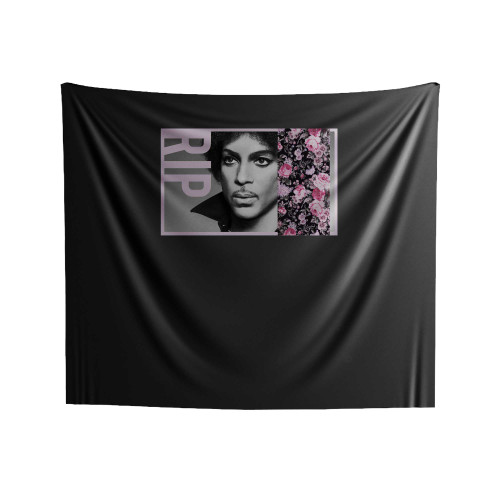 Rose Floral Rip Prince Purple Rain Indoor Wall Tapestries