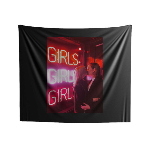 Roses Are Girl Girl Indoor Wall Tapestries