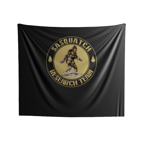 Sasquatch Funny Research Team Finding Bigfoot Indoor Wall Tapestries