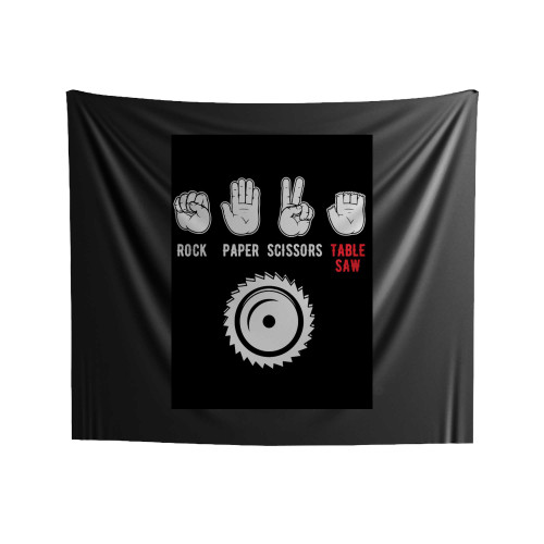 Saw Hand Logo Indoor Wall Tapestries