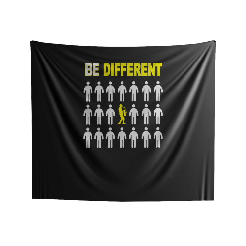 Saxophone Be Different Saxophone Art Sax Player Indoor Wall Tapestries