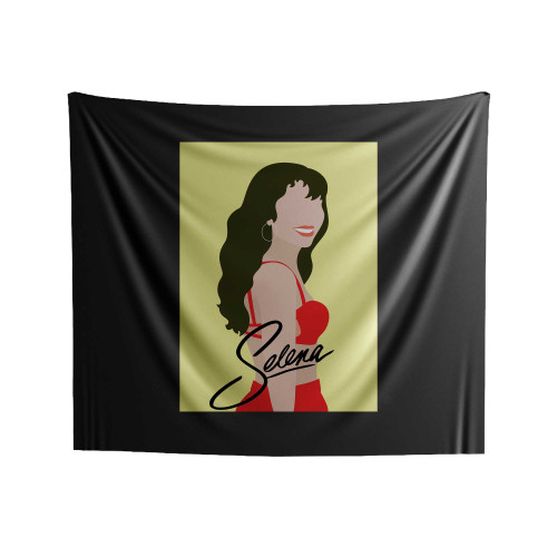 Selena Quintanilla Vector Art Indoor Wall Tapestries