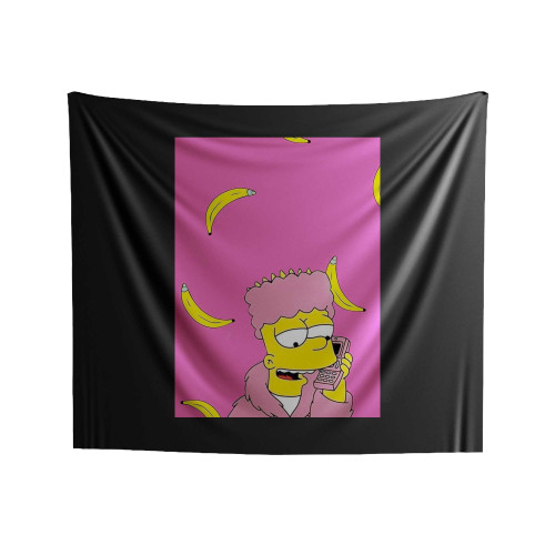 Simpson Celular, Banana Indoor Wall Tapestries