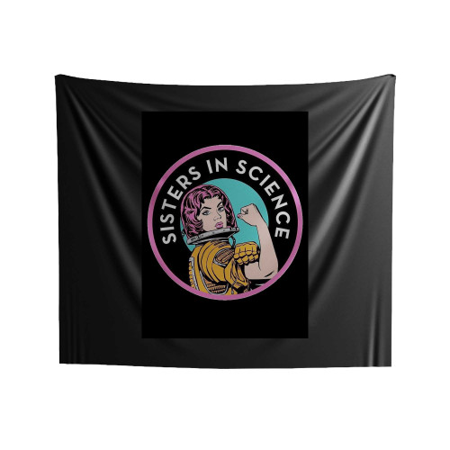 Sisters In Science Organisation Logo Indoor Wall Tapestries
