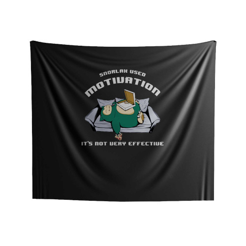 Snorlax User Motivation Indoor Wall Tapestries