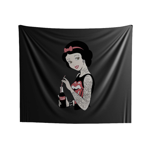 Snow White Punk Rock Indoor Wall Tapestries