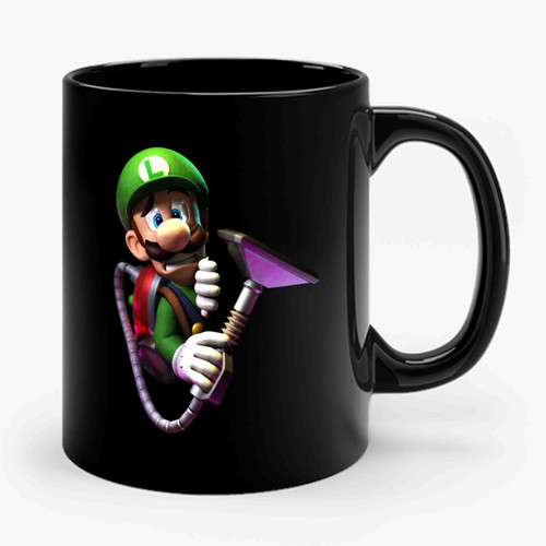 Luigi's Scared Face Ceramic Mug