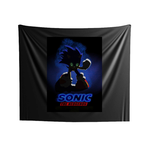 Sonic The Hedgehog Silhouette Indoor Wall Tapestries