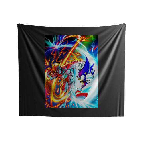 Sonic Versus Flash Indoor Wall Tapestries