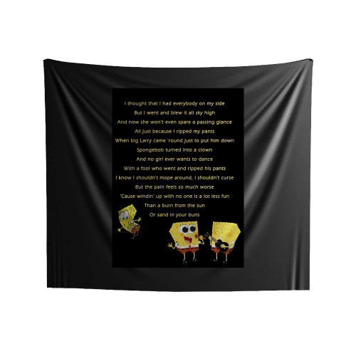 Spongebob Ripped Pants Sng Indoor Wall Tapestries