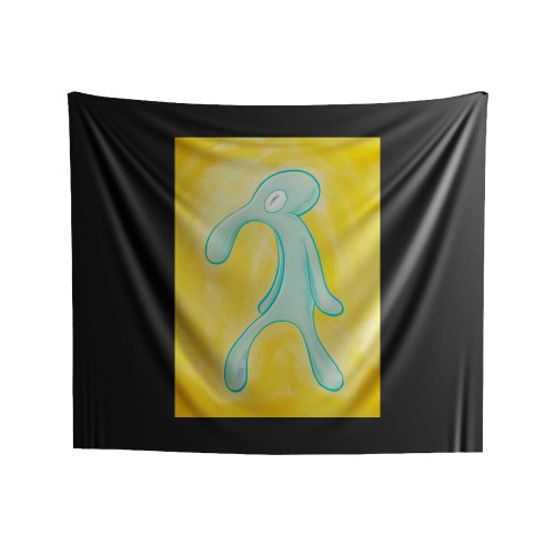 Squidward Bold And Brash Cartoon Indoor Wall Tapestries