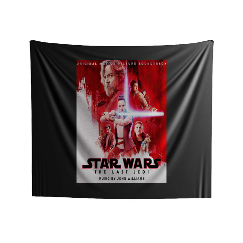 Star Wars The Last Jedi Music By John Williams Indoor Wall Tapestries