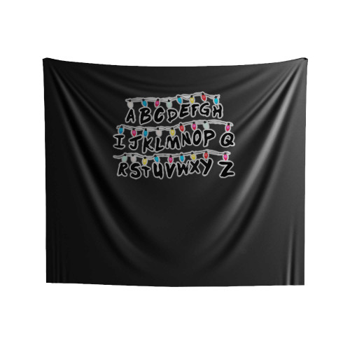 Stranger Things Alphabet Wall Indoor Wall Tapestries