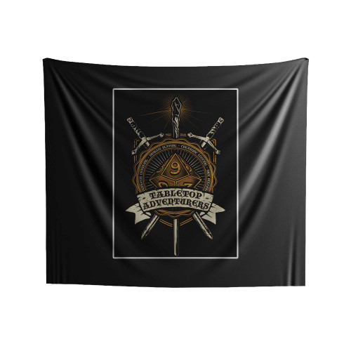 Tabletop Adventurers An Rpg Role Playing Gamer's D10 Indoor Wall Tapestries