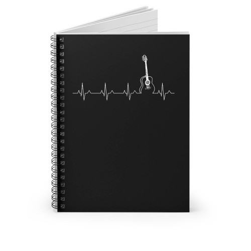 Guitar Shirtguitar Heart Beat Shirt Spiral Notebook