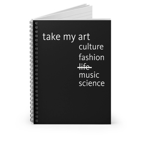 Idris Elba Tone Deaf T Shirt Take My Art Culture Fashion Life Music Science Spiral Notebook