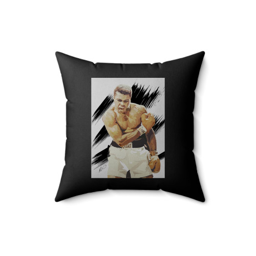 Muhammad Ali Gloves Square Pillow Cover