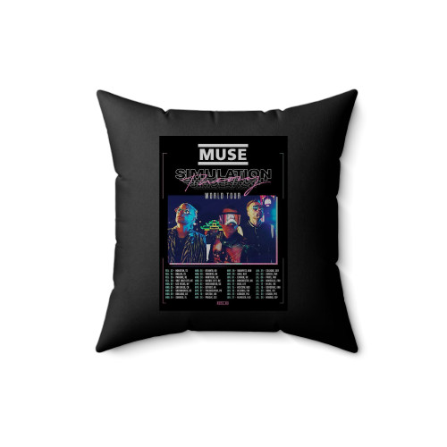 Muse 2019 Simulation Theory World Tour Square Pillow Cover