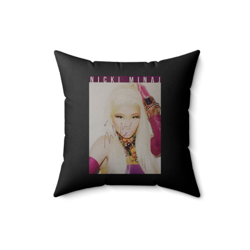 Nicki Minaj Signed Square Pillow Cover