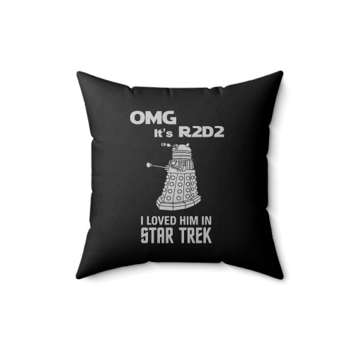 Omg It's R2-D2 Square Pillow Cover Omg It's R2-D2 Square Pillow Cover