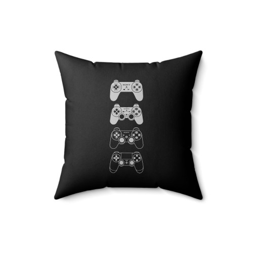 Playstation Pads - Ps1 2 3 4 Computer Console Games S Square Pillow Cover