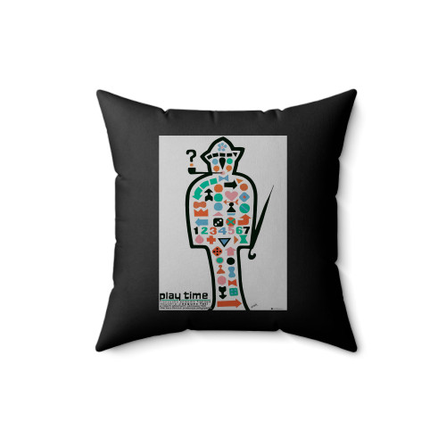 Playtime Jacques Tati Square Pillow Cover