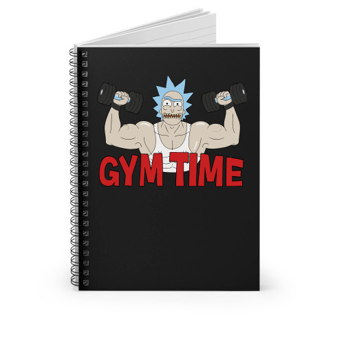 Jacked Rick Gym Time Spiral Notebook