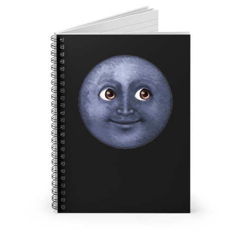 Moon Emoji Spiral Notebook