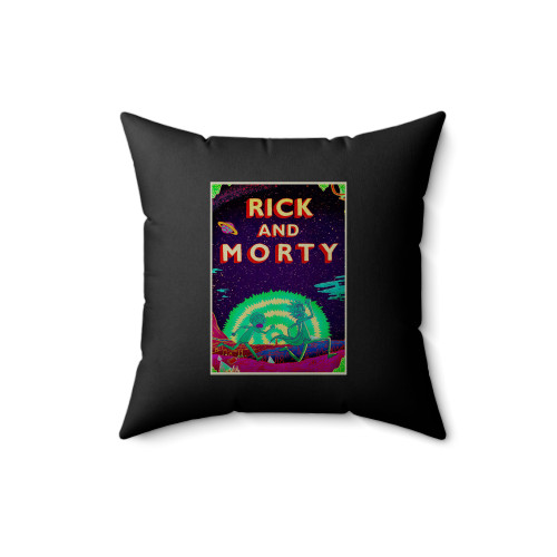 Rick And Morty Tv Series Square Pillow Cover