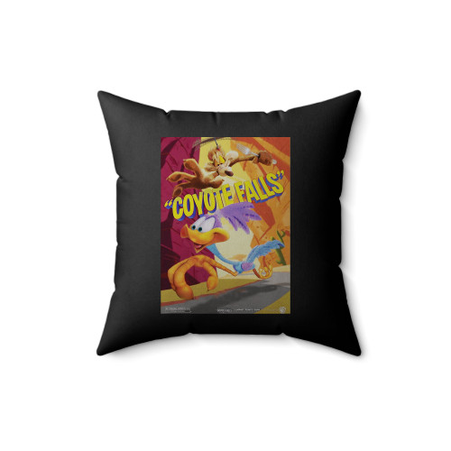 Road Runner Coyote Falls Square Pillow Cover