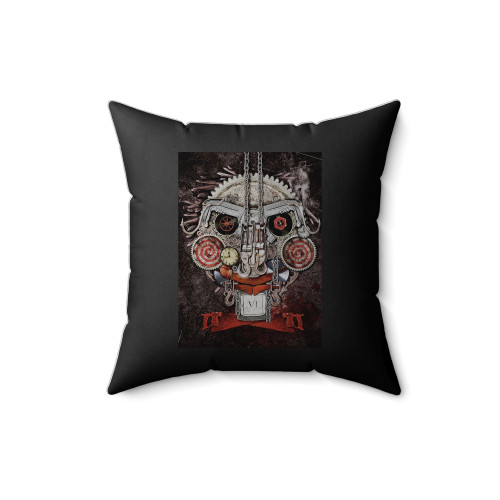 Saw Movie Steampunk Square Pillow Cover Saw Movie Steampunk Square Pillow Cover