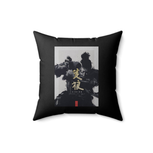 Sekiro Shadows Die Twice Dark Smoke Square Pillow Cover