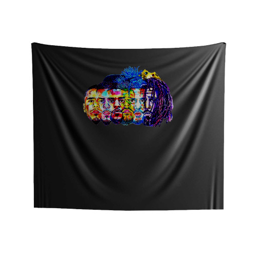 The Evolution Of J Cole Indoor Wall Tapestries