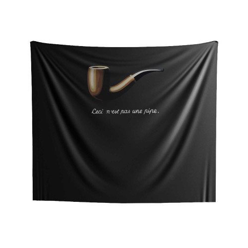 The Fault In Our Stars Ceci N'Est Pas Une Pipe Indoor Wall Tapestries