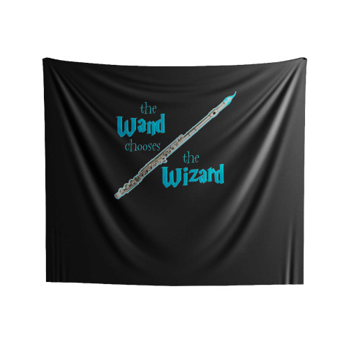 The Flute Chooses The Wizard Indoor Wall Tapestries