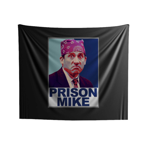 The Office Michael Scott Prison Mike Indoor Wall Tapestries