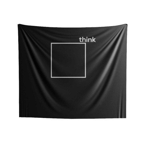 Think Outside Of The Box Funny Slogan Inspirational Indoor Wall Tapestries