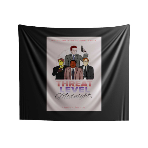 Threat Level Midnight Design Indoor Wall Tapestries