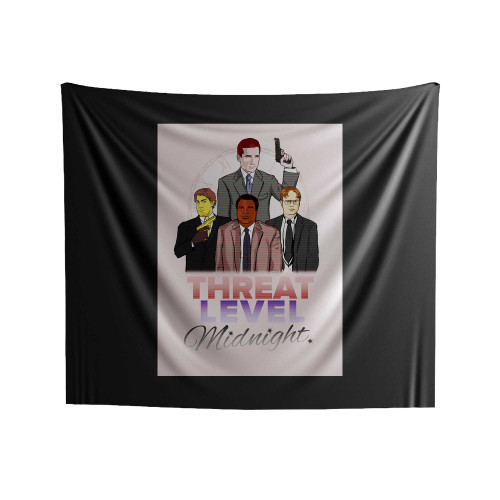 Threat Level Midnight Movie Design Album Indoor Wall Tapestries