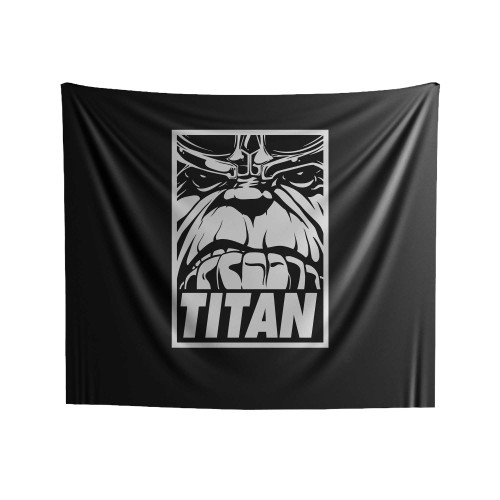 Titan Thanos Obey Indoor Wall Tapestries
