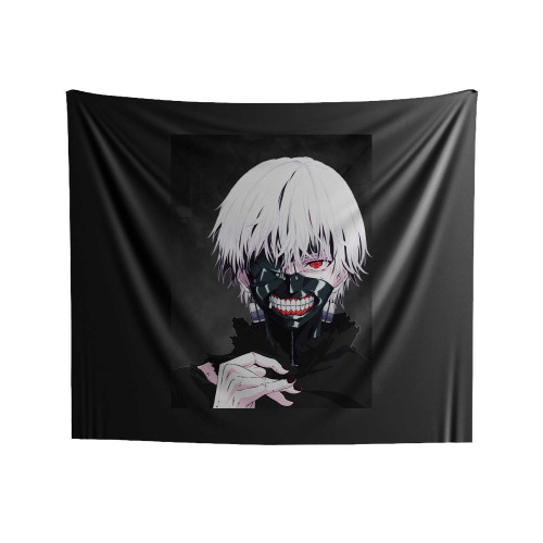 Tokyo Ghoul Red Eyes Indoor Wall Tapestries