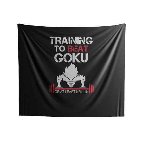 Training To Best Goku Indoor Wall Tapestries