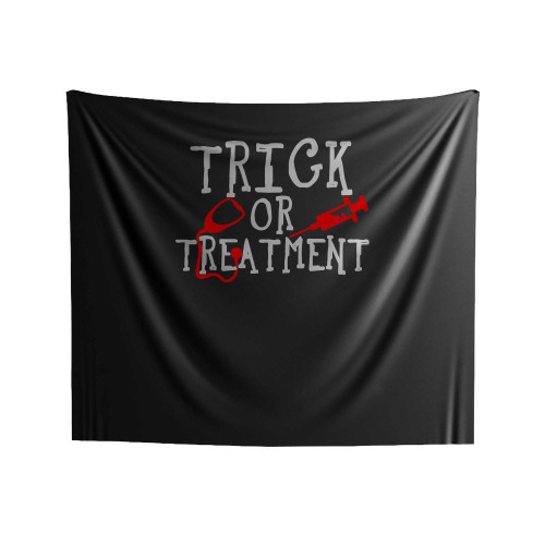 Trick Or Treatment Nurse Funny Halloween Indoor Wall Tapestries