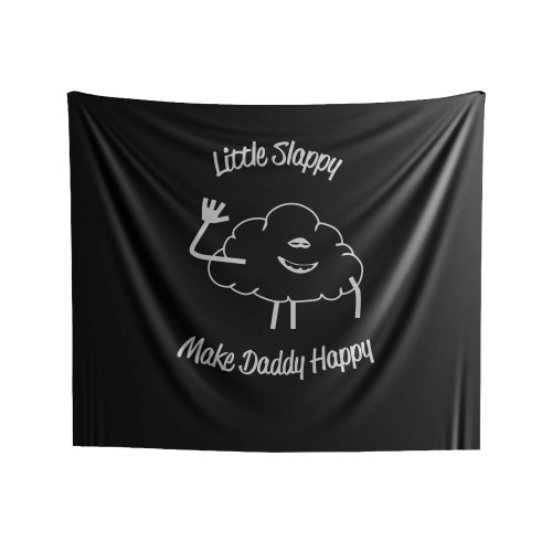 Troll Movie Cloud Little Slappy Make Daddy Happy Graphictroll Movie Cloud Little Slappy Make Daddy Happy Graphic Indoor Wall Tapestries