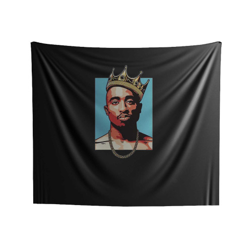 Tupac Shakur King Lamar Arte Do Hip Hop Indoor Wall Tapestries