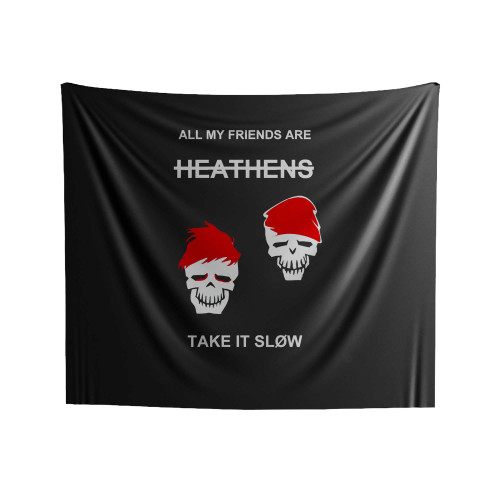 Twenty One Pilots Floral Heathens Take It Slow Indoor Wall Tapestries