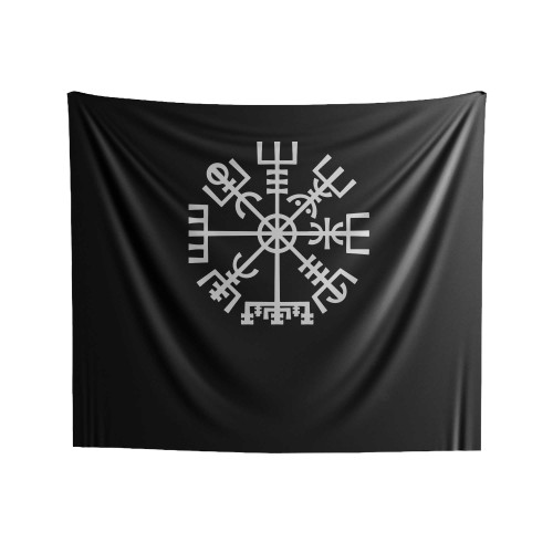 Vegvisir Viking Compass Symbol Indoor Wall Tapestries