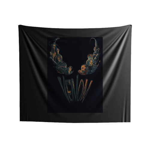Venom Cartoon Indoor Wall Tapestries