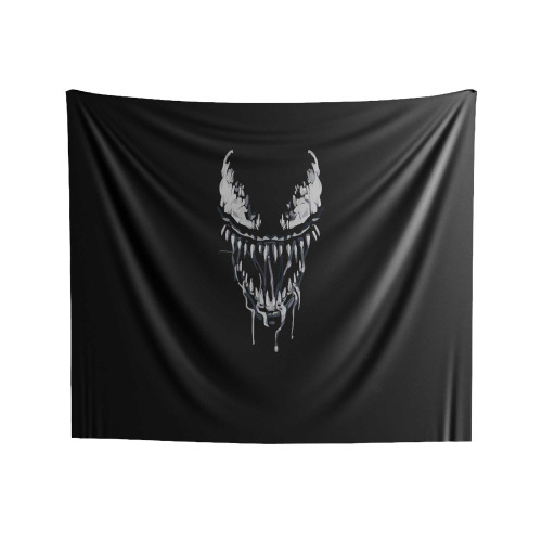 Venom Tshirt Cracked Eyes Marvel Spiderman Indoor Wall Tapestries