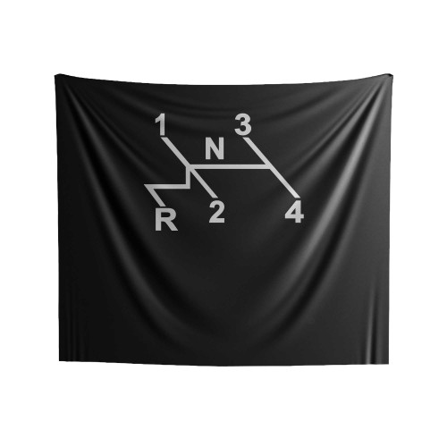 Vw Shift Pattern Indoor Wall Tapestries